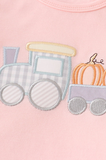 Beige Train Pumpkin - Girl Set