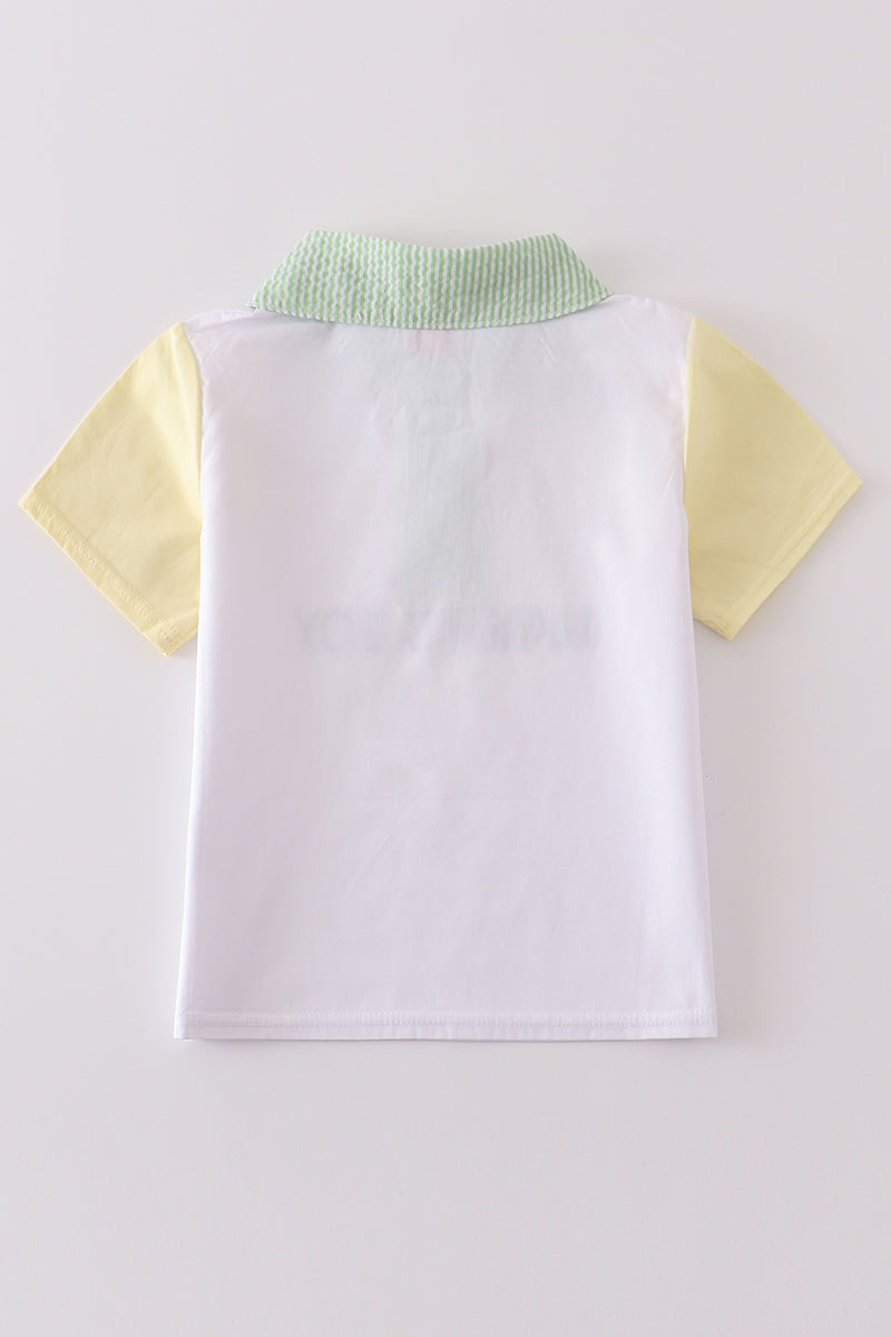 Mama's Boy Embroidery Shirt