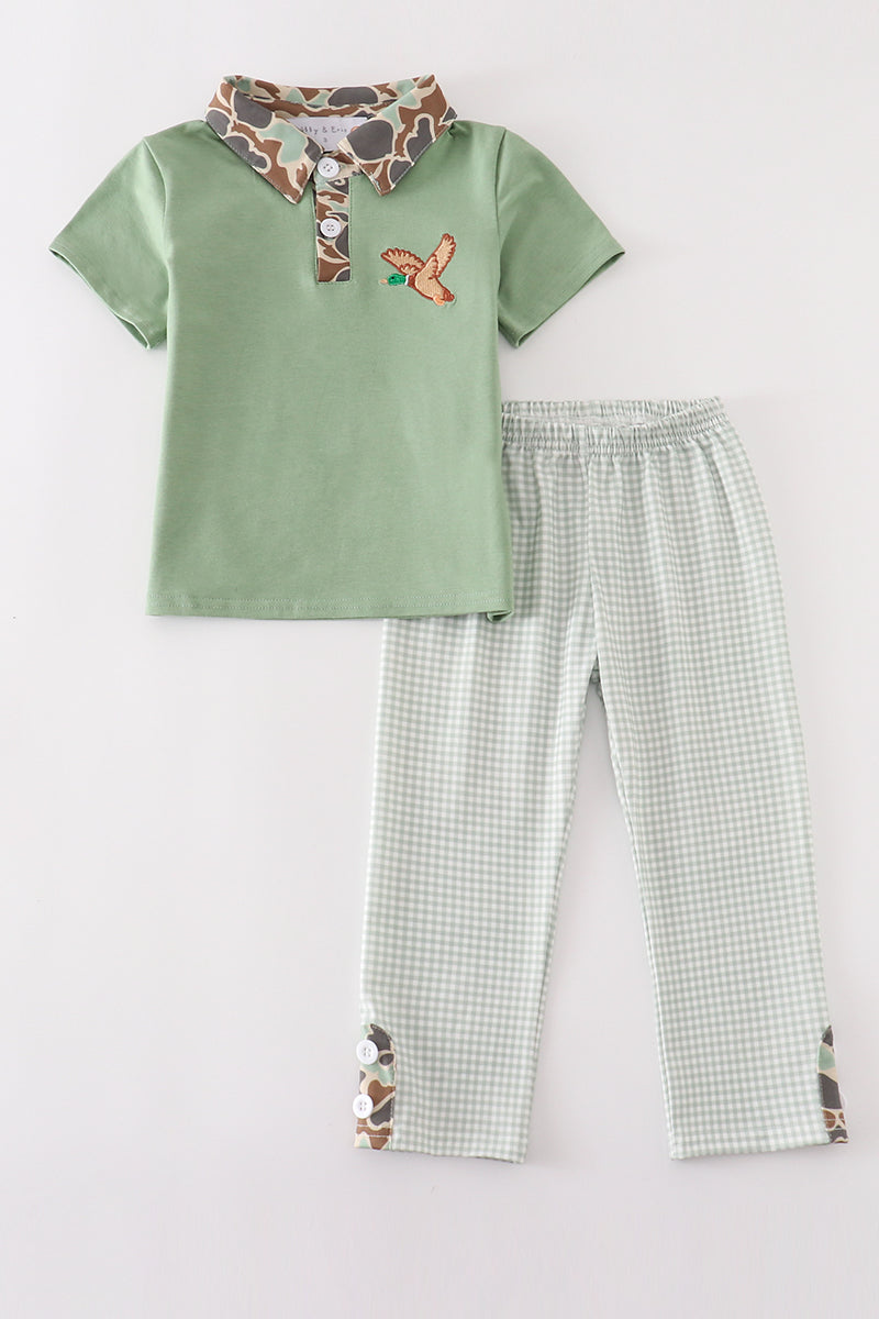 Camouflage Duck Embroidery - Boy Set