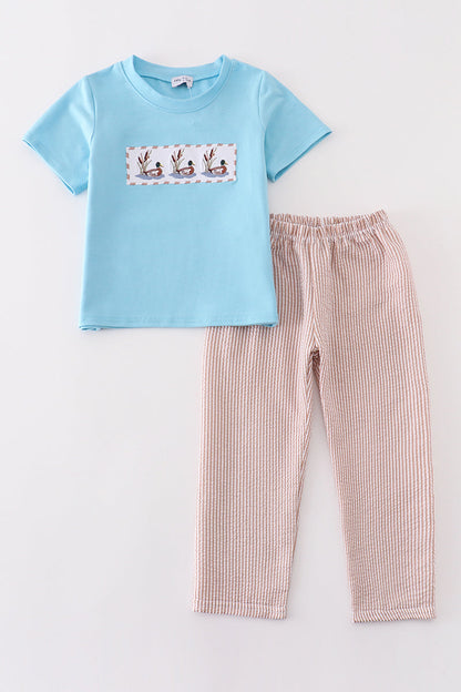 Blue Duck Embroidery - Boy Set