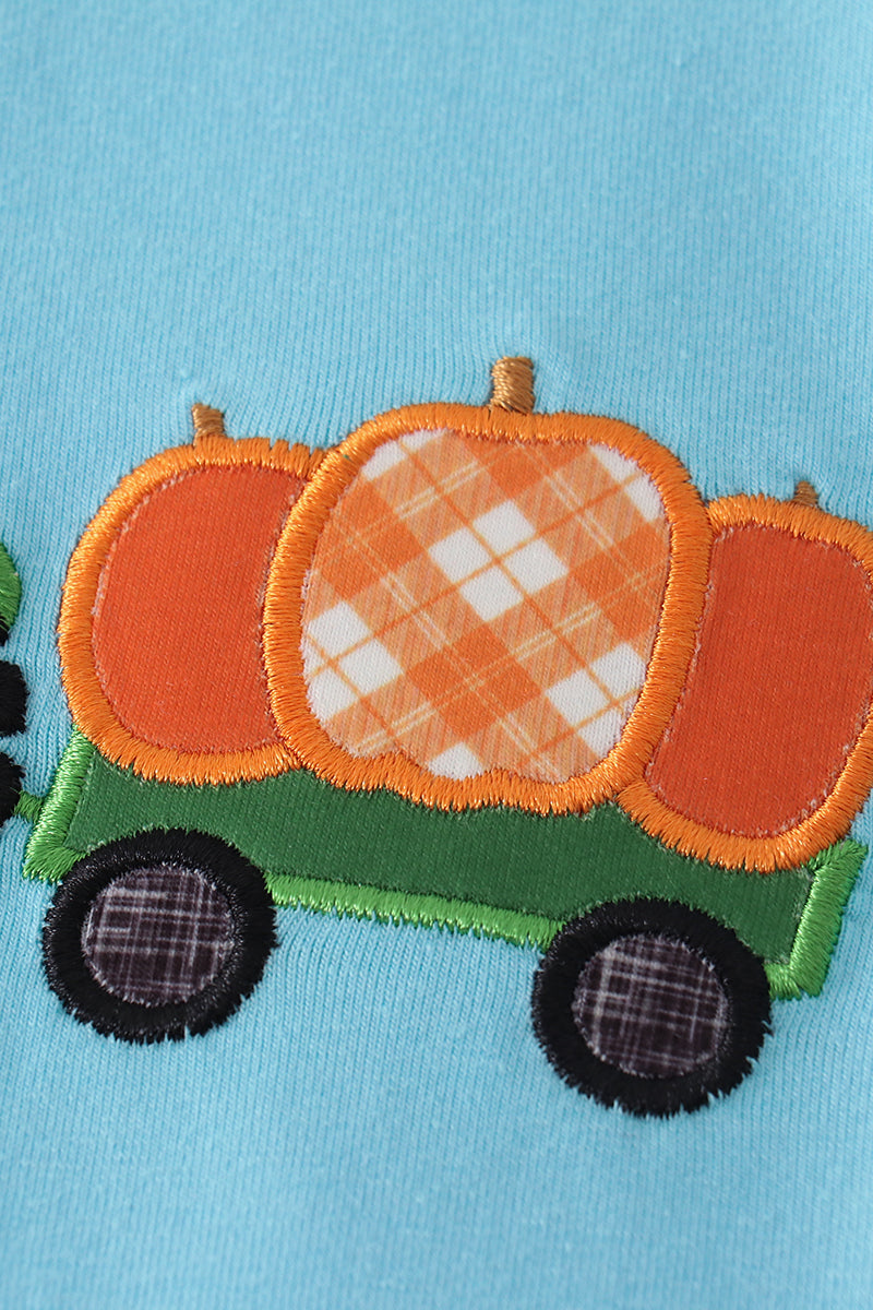 Blue Truck Pumpkin - Girl Set