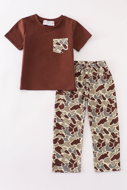 Brown Camouflage - Boy Set