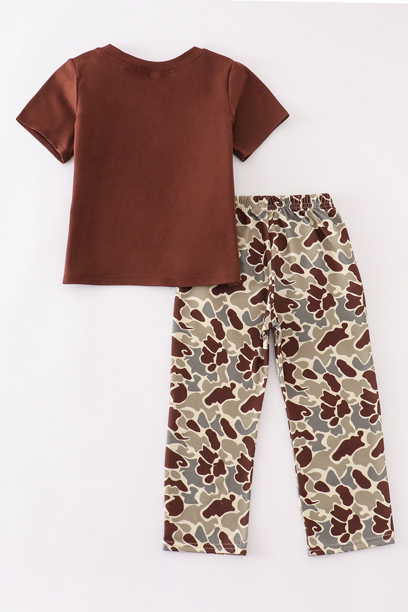 Brown Camouflage - Boy Set