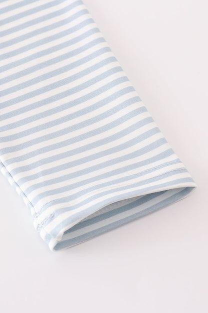 Blue Stripe Muck Car - Boy Top