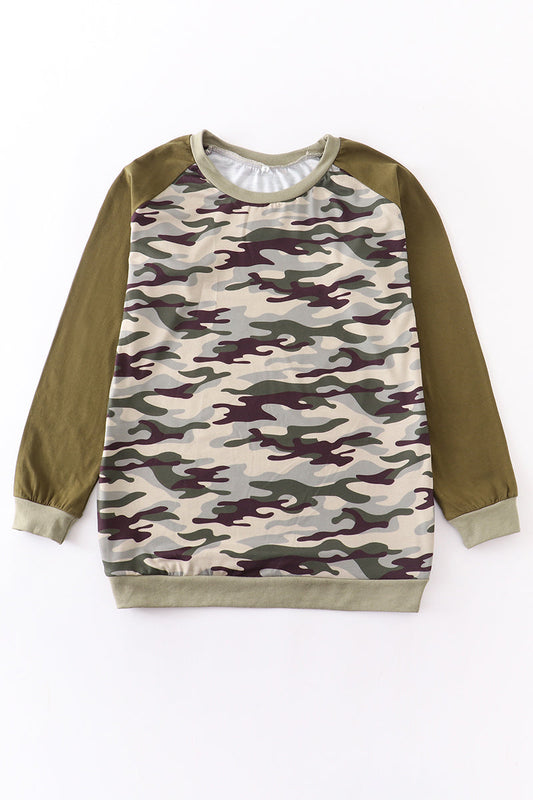 Camouflage Raglan - Adult Shirt