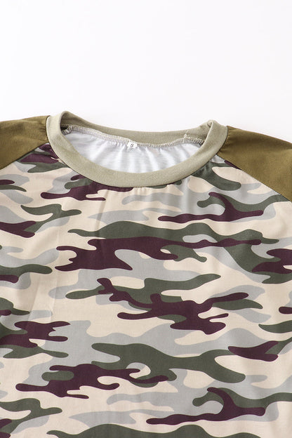 Camouflage Raglan - Adult Shirt