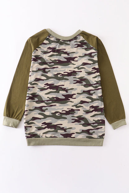 Camouflage Raglan - Adult Shirt