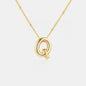 Gold-Plated Bubble Initial Necklace