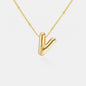 Gold-Plated Bubble Initial Necklace