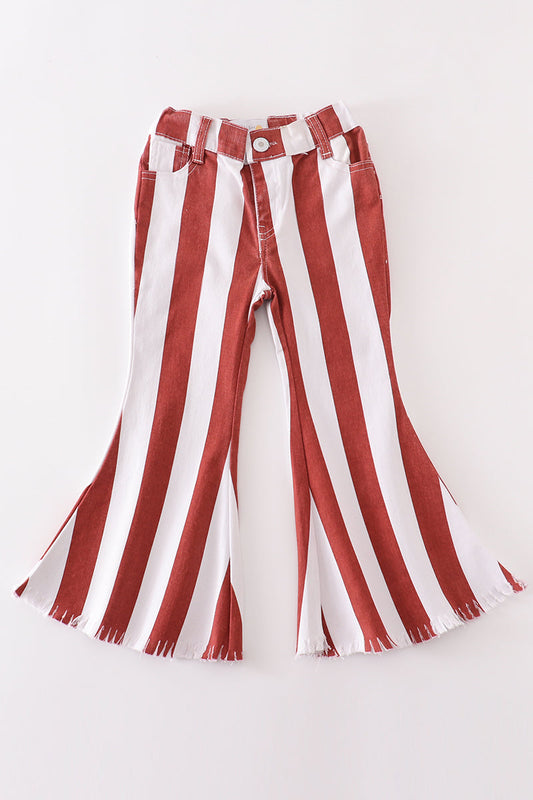 Terracotta Stripe Denim Jeans