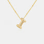 Gold-Plated Bubble Initial Necklace