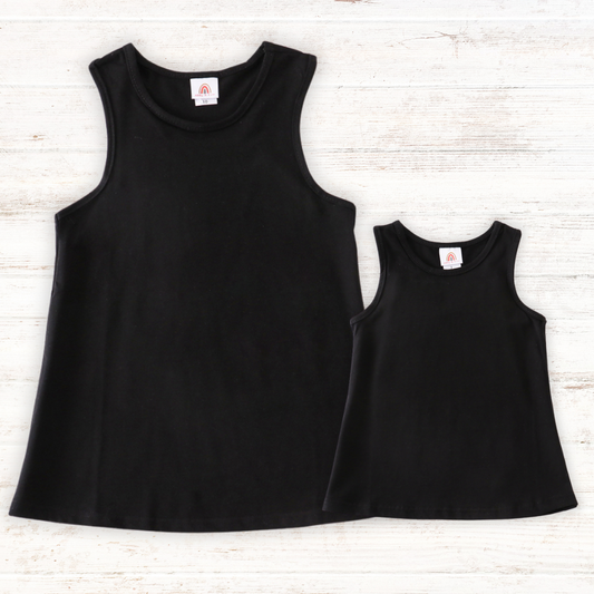 Black Basic Tank - Mommy & Me