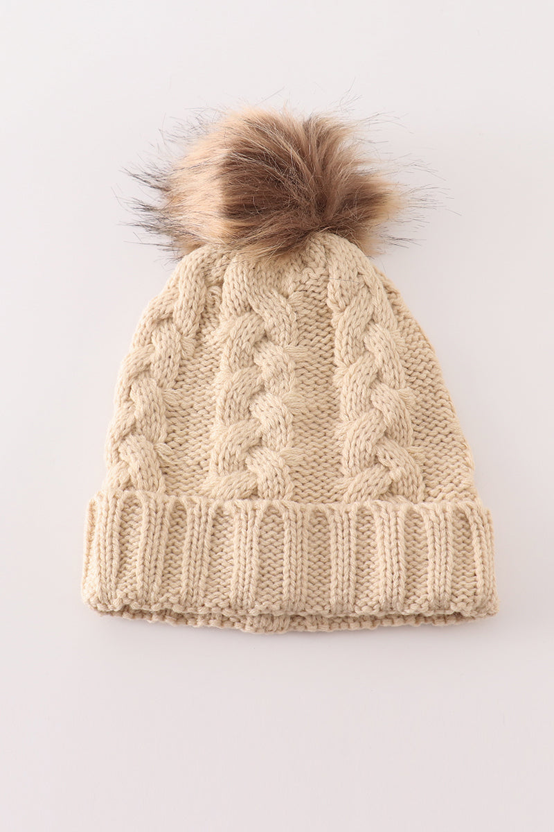 Beige Beanie