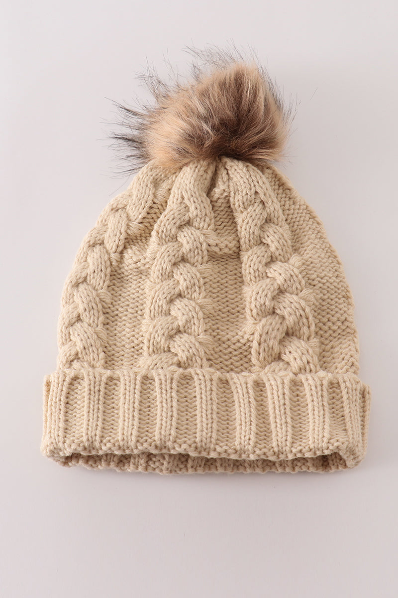 Beige Beanie