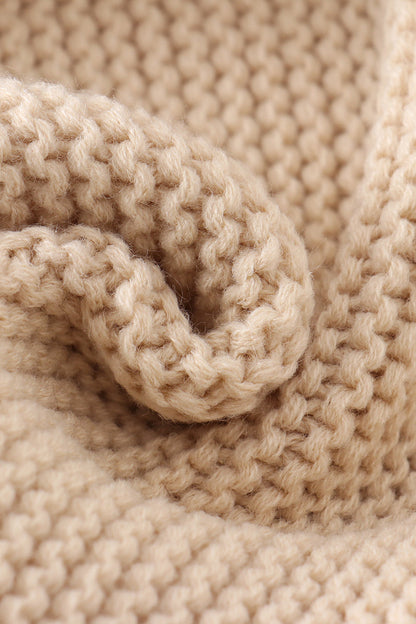 Beige Knitted Blanket