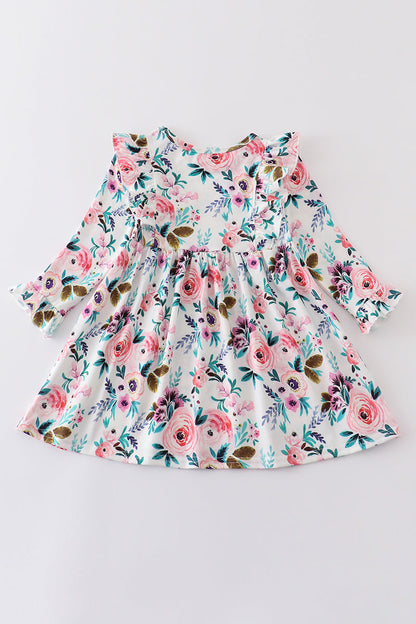 Floral print Ruffle Dress