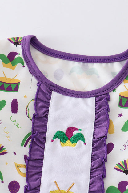 Mardi Gras - Girl Pajamas Set