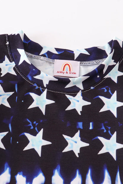 Patriotic Flag Print Boy Top