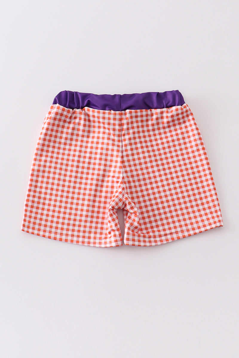 Clemson Embroidery Boy Swim Trunks