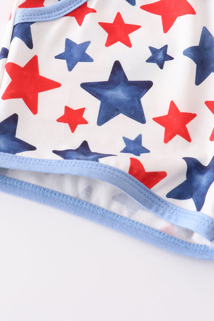 Patriotic Star Print Watermelon - Boy Set