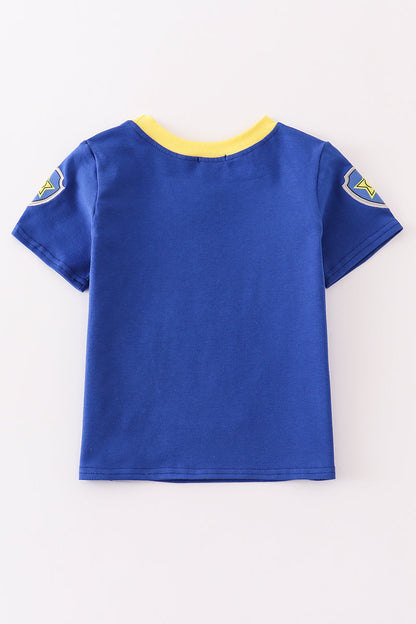 Blue Character Top