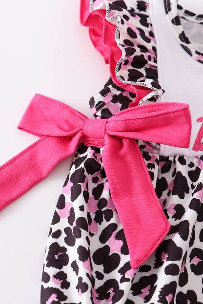 Leopard Barbie Ruffle Girl Bubble