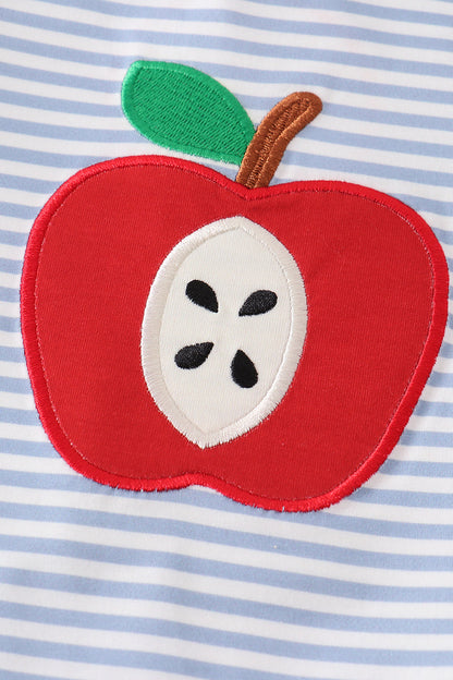 Blue Stripe Apple - Boy Set