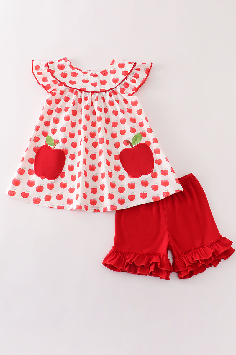 Red Apple Girl Set