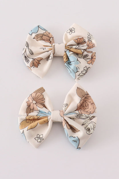 Floral 2-Piece Hairbows