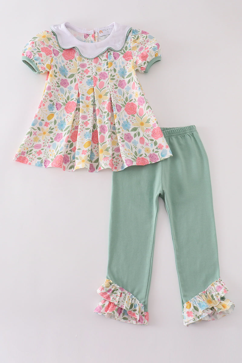 Floral Print Girl Set