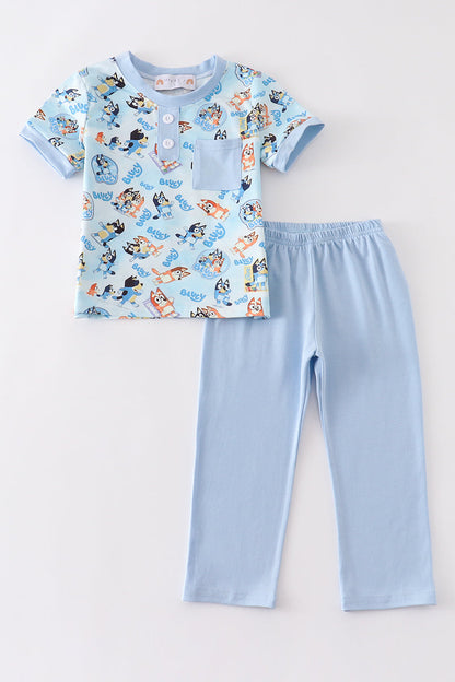 Blue Character - Boy Pants Set