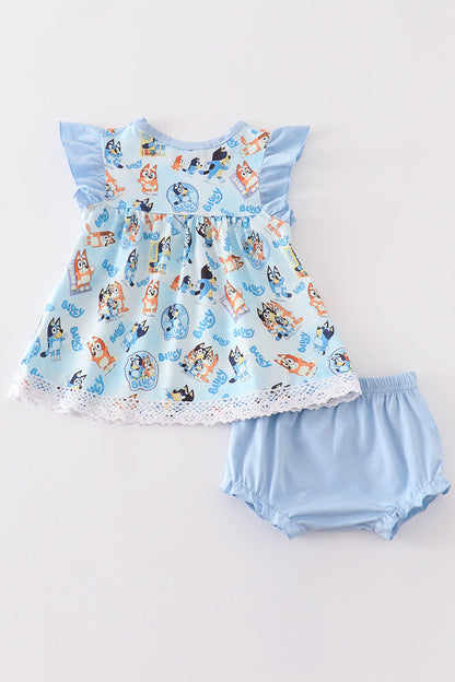 Blue Character - Baby Girl Set