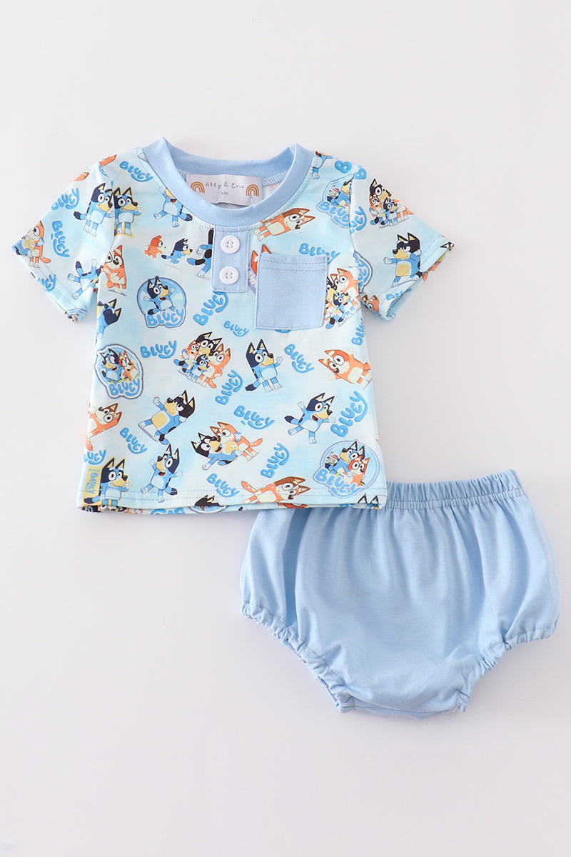 Blue Character Baby - Boy Set