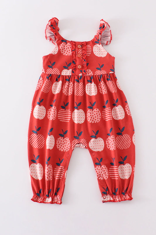 Apple Print Romper