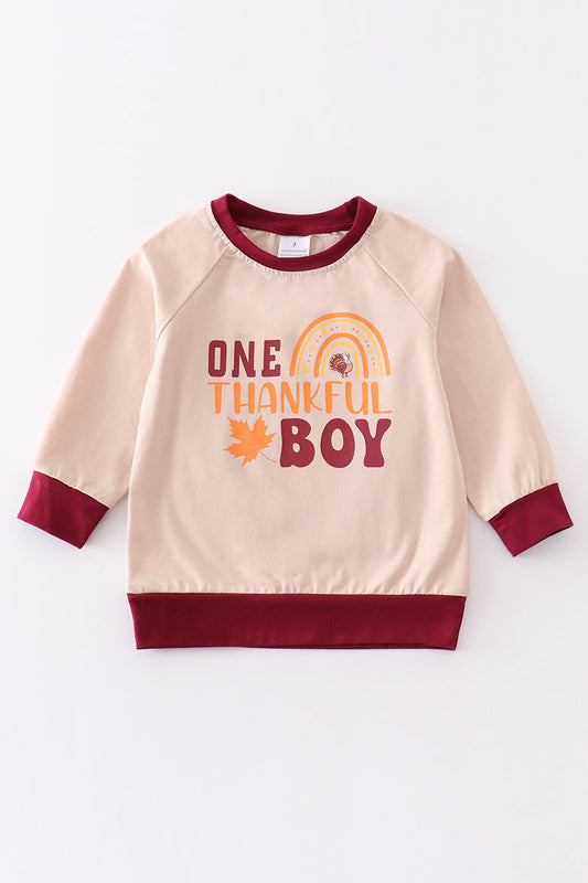 Beige THANKFUL Boys' Top