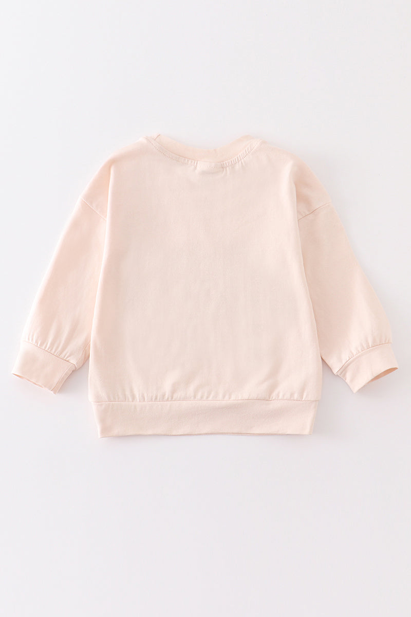 Cream Thankful - Girl Top